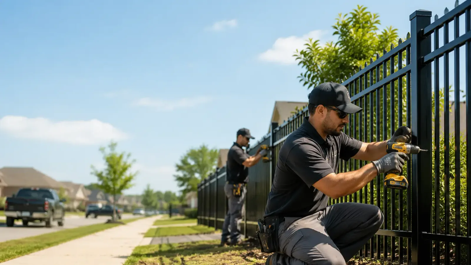 Metal Fence Installation in Hattiesburg, MS